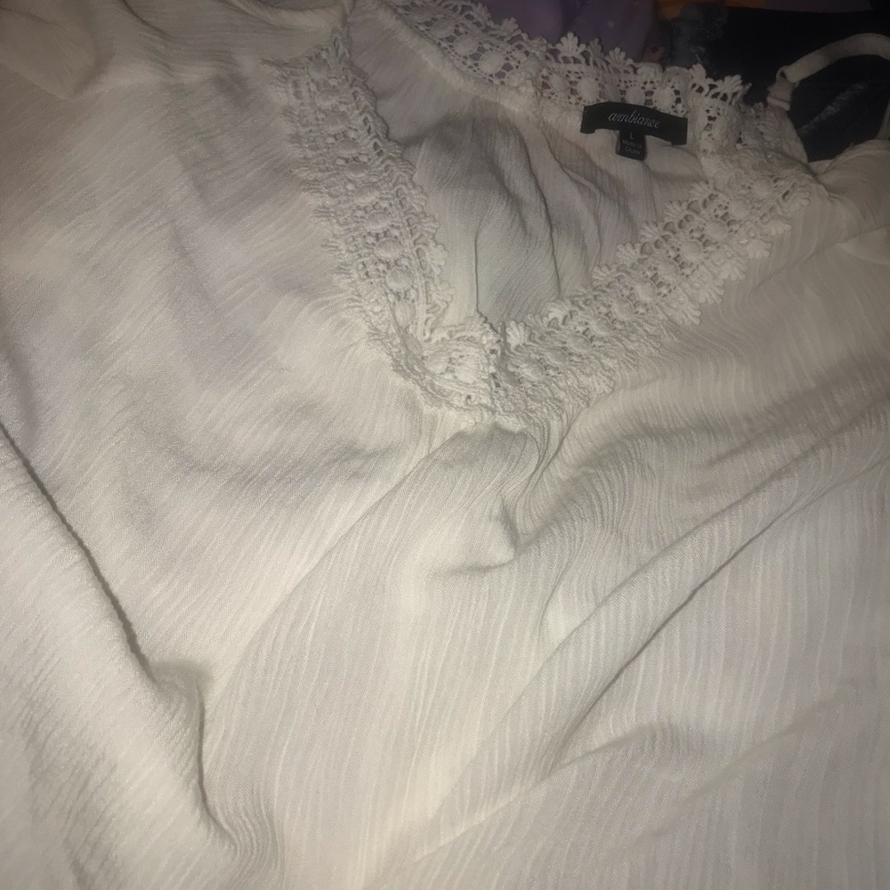 White Laced Top